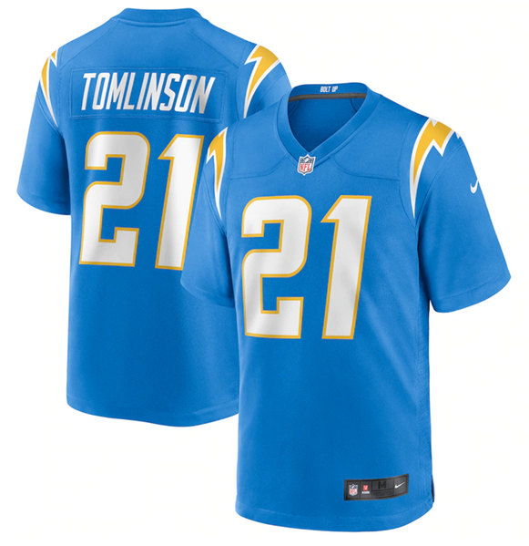 Men's Los Angeles Chargers #21 LaDainian Tomlinson Blue Stitched Game Jersey Men's Los Angeles Chargers #21 LaDainian Tomlinson Blue Stitched Game Jersey